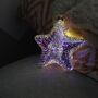 Iridescent 3D Effect Light Up Star Decoration, thumbnail 1 of 10