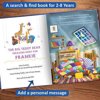 Personalised Where Is Teddy Search And Find Book, 3 of 12