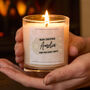 Secret Santa Personalised Christmas Candle, thumbnail 1 of 8