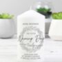 Personalised Christening Pillar Candle, thumbnail 3 of 8