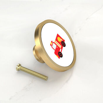 Boys Bedroom Knobs Transport Vehicles Cars Drawer Door Cupboard Cabinet Handle Available In A Gold, Silver, Black And Antique Gold Base, 7 of 7