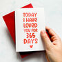 Personalised Days I've Loved You Card, thumbnail 5 of 7