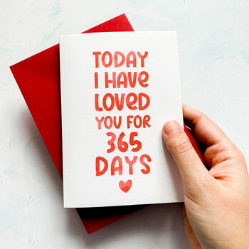 Personalised Days I've Loved You Card, 5 of 6