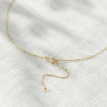 Petite 9ct Gold Initial Necklace, 7 of 12