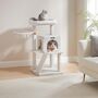 96cm Cat Tree Tower Light Grey With Side Slope, thumbnail 2 of 12