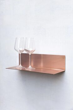Copper Wall Shelf – Minimalist Design, 2 of 2
