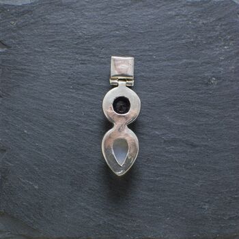 Multi Gemstone Crystal Pendant Set In Sterling Silver, 10 of 12