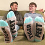 Funny Message Socks For Music Lovers Tiger Feet, thumbnail 1 of 1