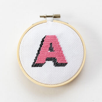Drop Shadow Alphabet Cross Stitch Kit, 10 of 10