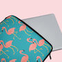 Flamingo Laptop Sleeve, thumbnail 2 of 3