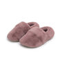 Mauve Women's Heated Slippers With Removable Heatpads, thumbnail 4 of 6