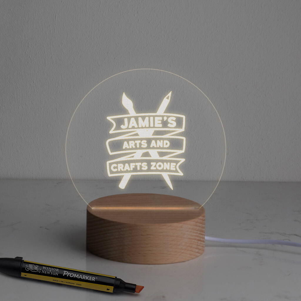 Personalised Mini Desk Lamp For Artists, 1 of 4