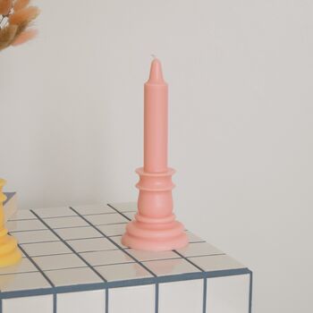 Minimalist Table Pillar Candle / Pastel Soy Wax Candle, 5 of 5