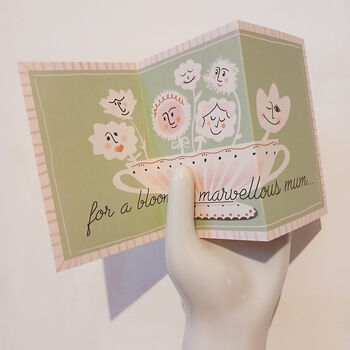 Blooming Marvellous Trippy Tych Fold Out Card, 2 of 4