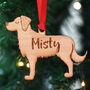 Golden Retriever Personalised Dog Wooden Decoration, thumbnail 1 of 5