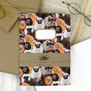 Troop Of Tamarins A5 Lined And Plain Notebook Set, 4 of 8