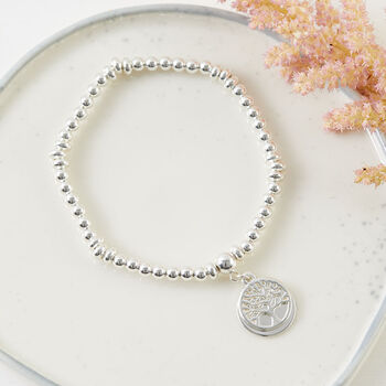 Silver Plated Memory Tree Bracelet Sympathy Gift, 2 of 6