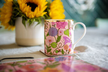 Bone China Bloom Pink Mug, 6 of 6