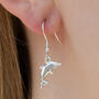 Sterling Silver Dolphin Earrings, thumbnail 1 of 7