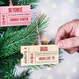 Personalised Favourite Concert Ticket Decoration, thumbnail 1 of 10
