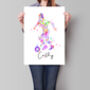 Ladies Football Gift Print, thumbnail 1 of 4