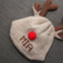 Personalised Reindeer Children Hat, thumbnail 2 of 2