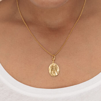 Gemini Zodiac Necklace, Sterling Silver Or Gold Plated, 6 of 10