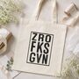 Zero Fucks Gvn Cheeky Tote Bag, thumbnail 2 of 7