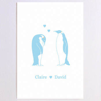 Personalised Penguin Print, 4 of 5