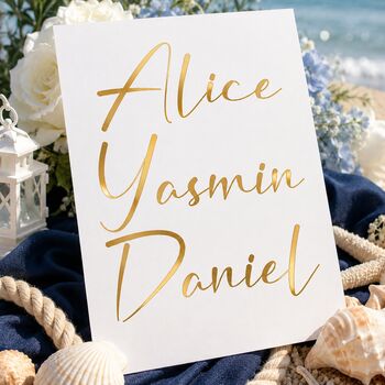 Wedding Tambourine Name Decals For Guests, 6 of 6