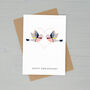 Personalised Love Birds Wedding Anniversary Card, thumbnail 2 of 2