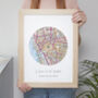 Our Special Place Personalised Handmade Map Print, thumbnail 4 of 11
