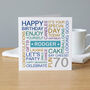 Personalised 70th Birthday Card, thumbnail 3 of 5