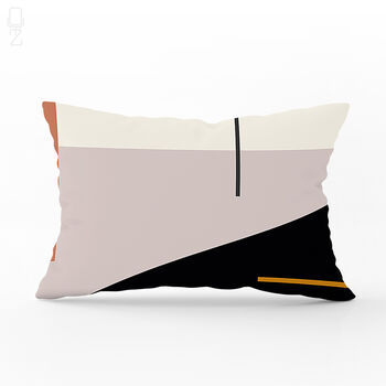 Multicolour Abstract Geometric Cushion, Bauhaus Pop Art Soft Decor, 6 of 10