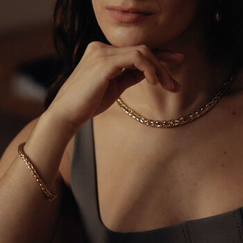 Eternal Luxe Gold Plated Interwoven Majesty Bracelet, 3 of 6