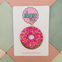 Pink Doughnut Glitter Resin Christmas Tree Decoration, thumbnail 1 of 4