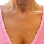 Entwined Circle Sparkly Studs And Necklace, thumbnail 7 of 7