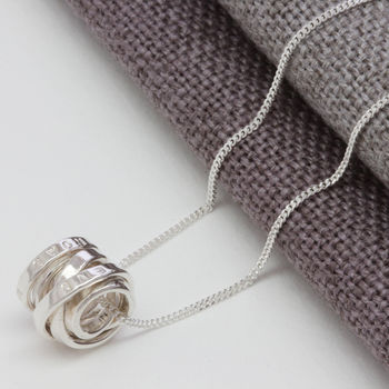 Personalised Silver Scroll Necklace, 6 of 12