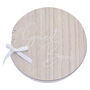 Round Wooden Wedding Guest Book, thumbnail 3 of 4
