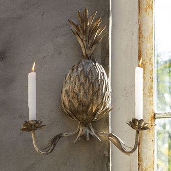Antique Style Pineapple Wall Sconce, 2 of 3