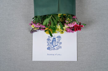 'Thinking Of You' Posy Flower And Card Gift, 2 of 12