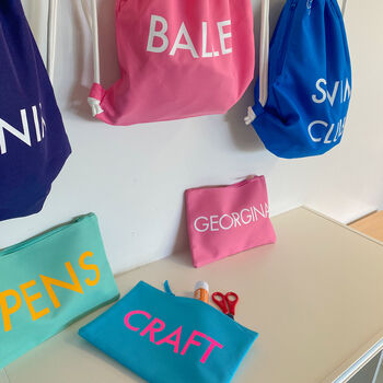 Large Personalised Zip Pouch, 7 of 10