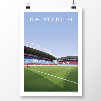 Wigan Warriors Dw Stadium Poster, 2 of 7