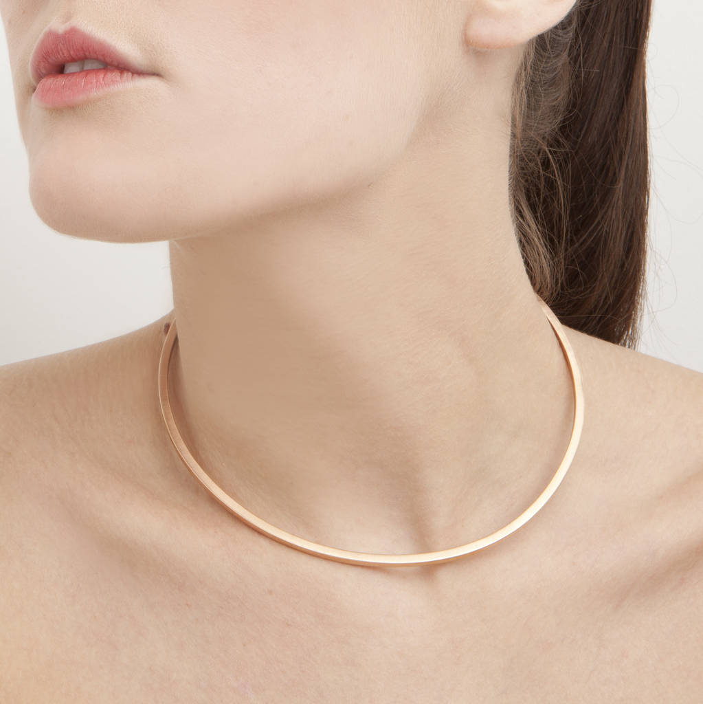 Rose Gold Silver Choker Necklace By The Don DaDa |