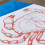 Hand Drawn Crab Illustrated Blank Greeting Card, thumbnail 6 of 10
