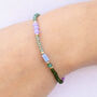 Willow African Turquoise And Dalmatian Jasper Friendship Bracelet, thumbnail 2 of 4