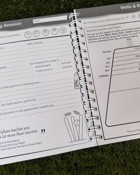 The Complete Cricketer Journal | Match And Training Diary | Cricket Gift Idea Boys And Girls | Sport Wellbeing And Activities, 6 of 8