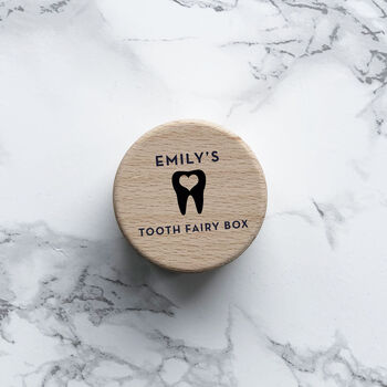 Personalised Solid Beech Tooth Fairy Box, 2 of 2