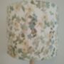 Watercolour Floral Lampshade Blues Yellows Handmade Fabric Drum Lamp Shade Table Floor Or Ceiling Pendant, thumbnail 6 of 10