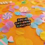 Social Gathering Survivor Enamel Keyring, thumbnail 4 of 5